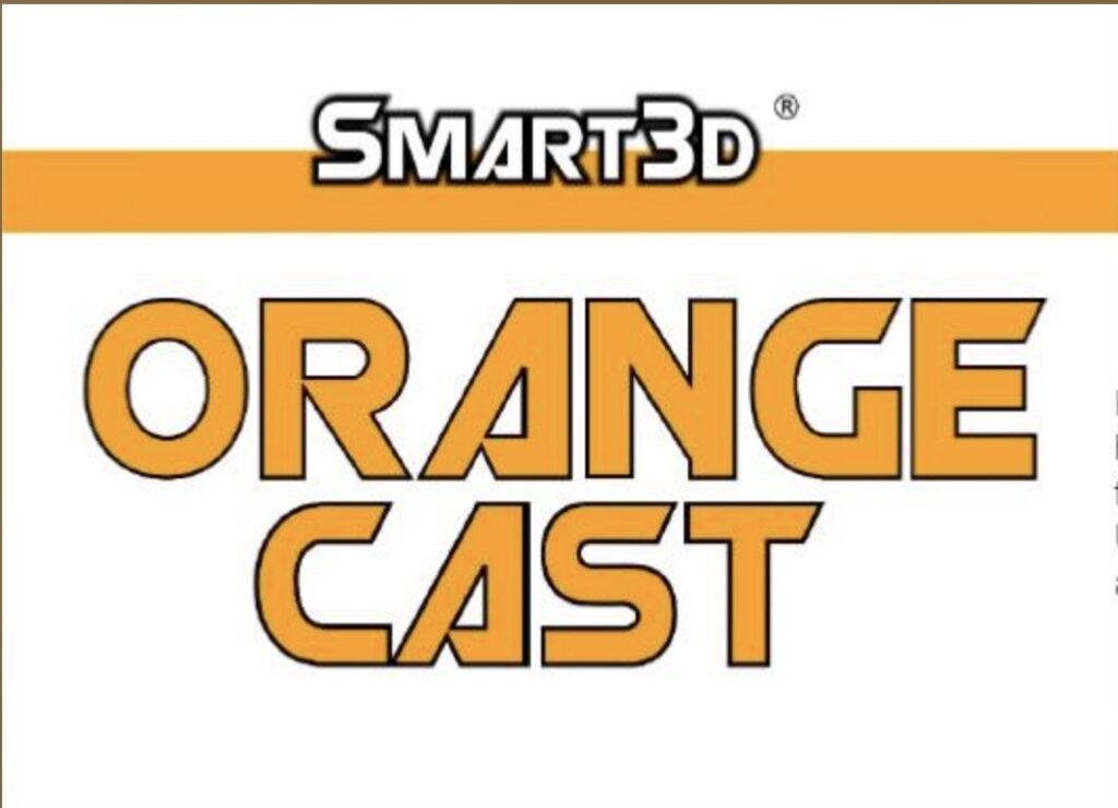 Smart3d.net Orange Cast resin for jewelry